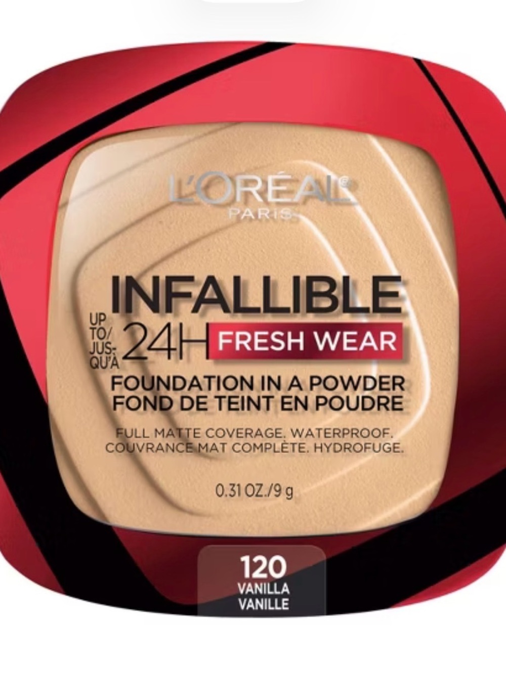 L'Oreal Infallible Fresh Wear Powder Foundation - Vanilla Beige with Red Accent